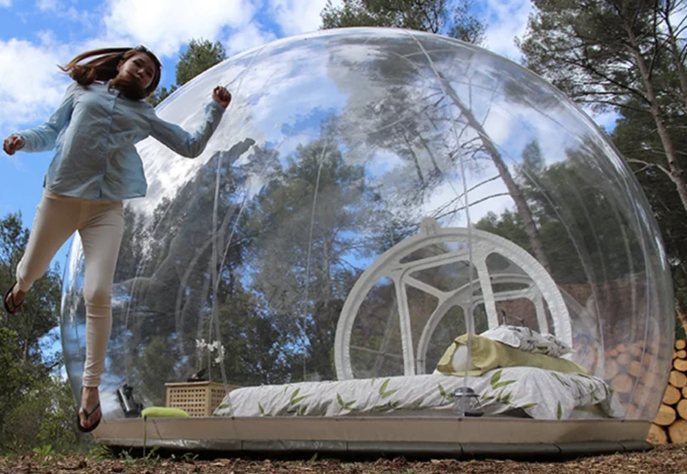 star gazing bubble tent